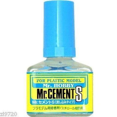 Bandai MR HOBBY Gunze MC129 Cement Glue S Extra Thin Non-Corrosive 40ml