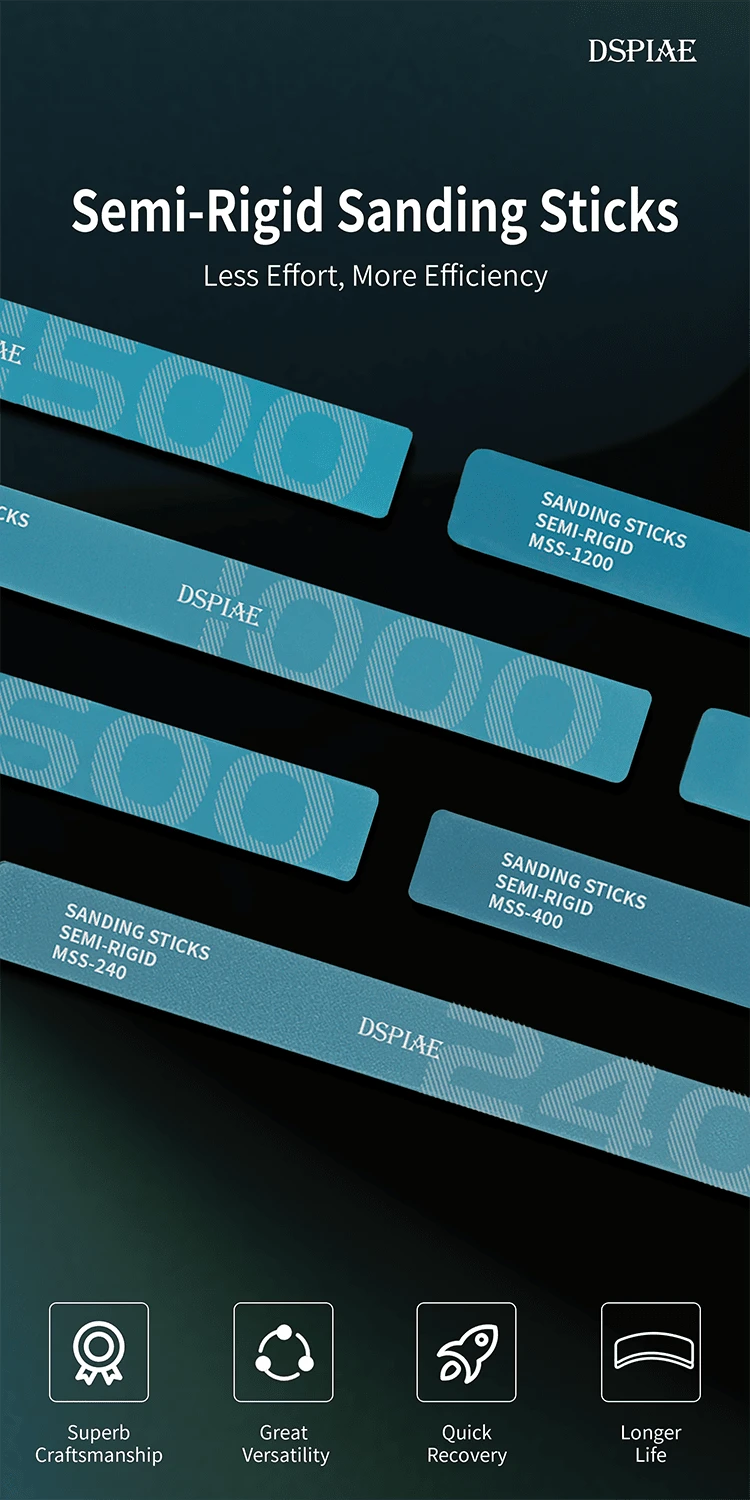 DSPIAE Semi-Rigid Sanding Sticks