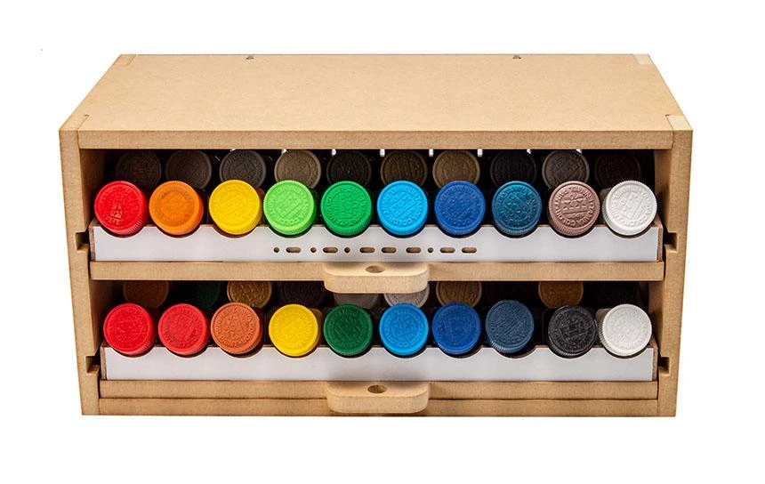 Slide&Tilting Drawer Paint Shelf OPERA-19A (For Acrylic, Enamel) - Image 11