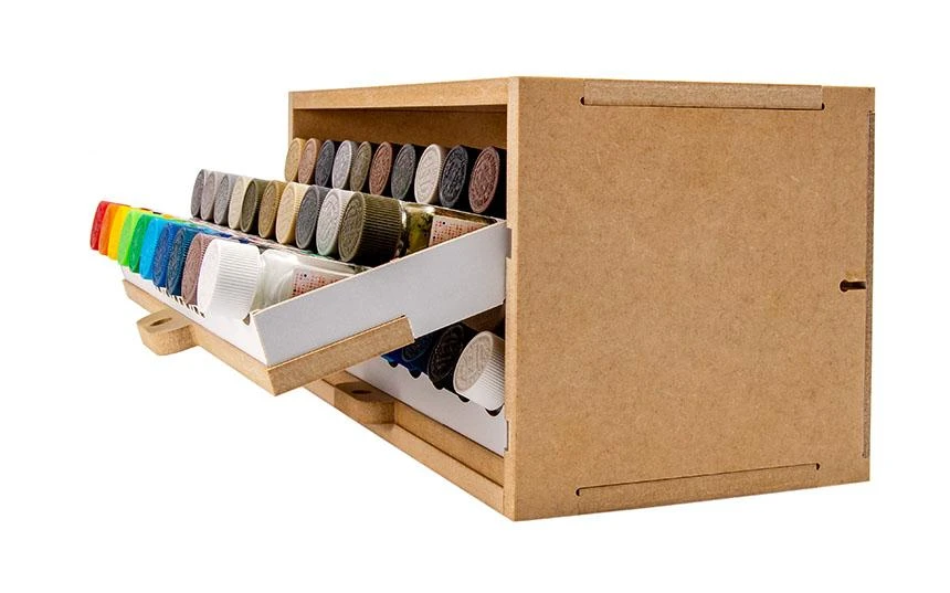 Slide&Tilting Drawer Paint Shelf OPERA-19A (For Acrylic, Enamel) - Image 14