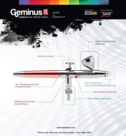 EDAY GEMINUS DESIGNER AIRBRUSH - LIMITED EDITION WITH INDIVIDUAL SERIES NO. Harder Steenbeck