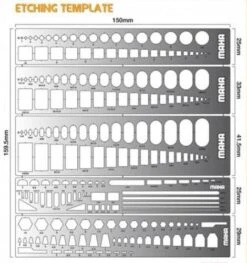 N/A Etching Template 5ct