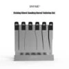 Stainless Steel Sanding File Set, With Specialized Rack.