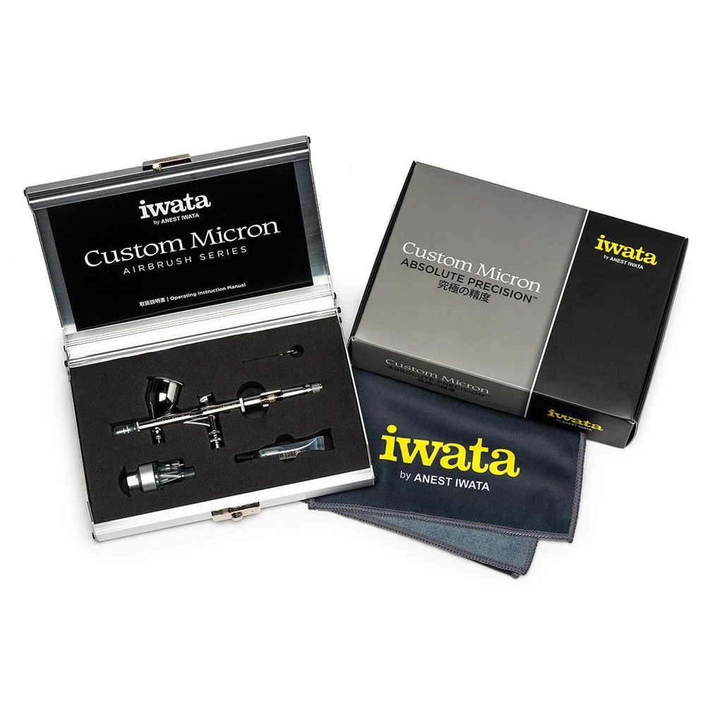 Iwata Custom Micron CM-C Plus Gravity Feed Dual Action Airbrush - Image 2