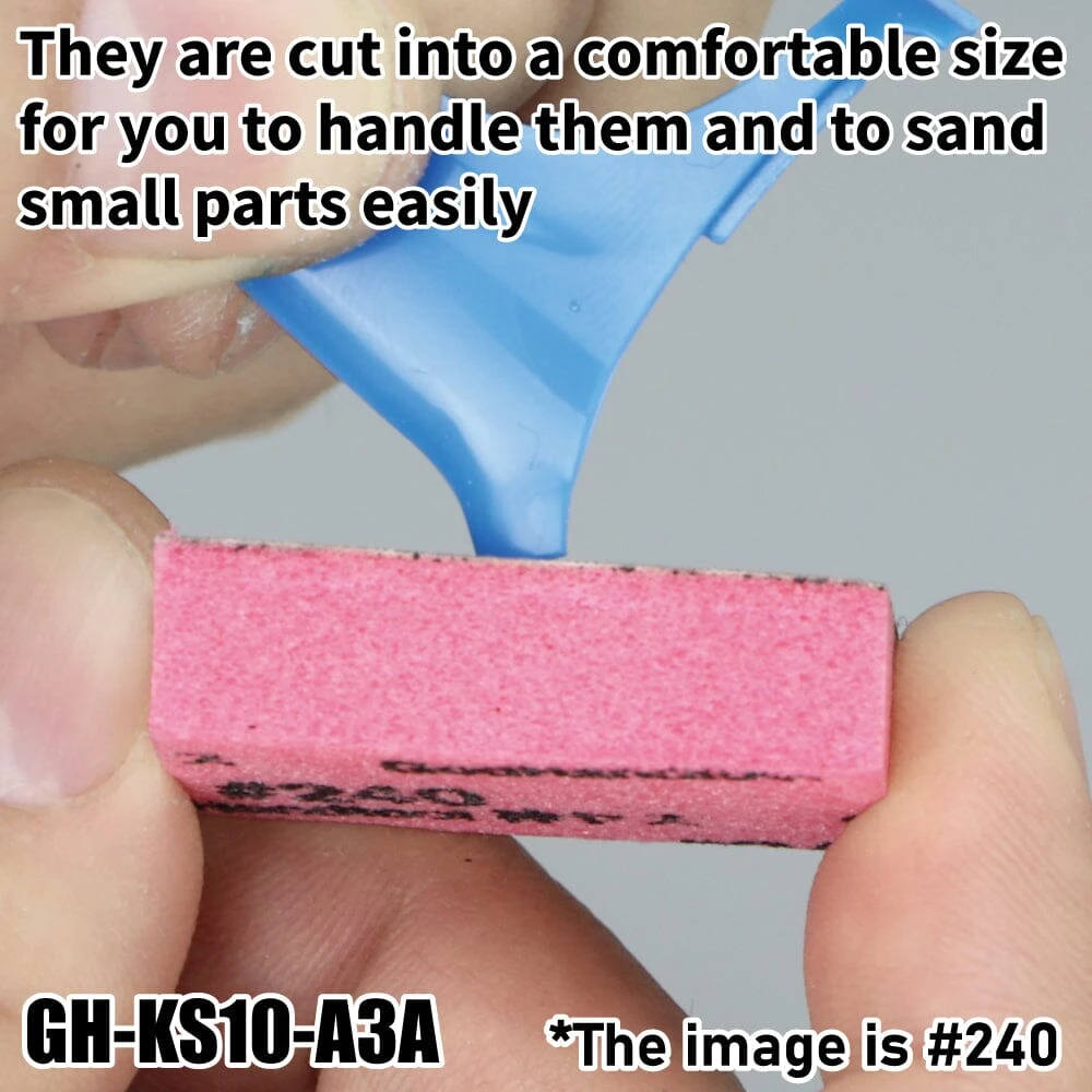 Kamiyasu-Sanding Stick 10mm-Assortment Set A (GH-KS10-A3A) - Image 3